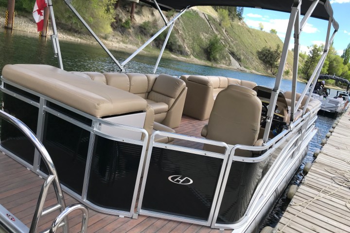 a boat sitting on top of a table