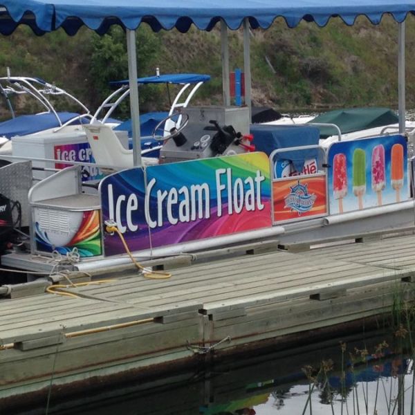 Watch for the Ice Cream Float on the lake!